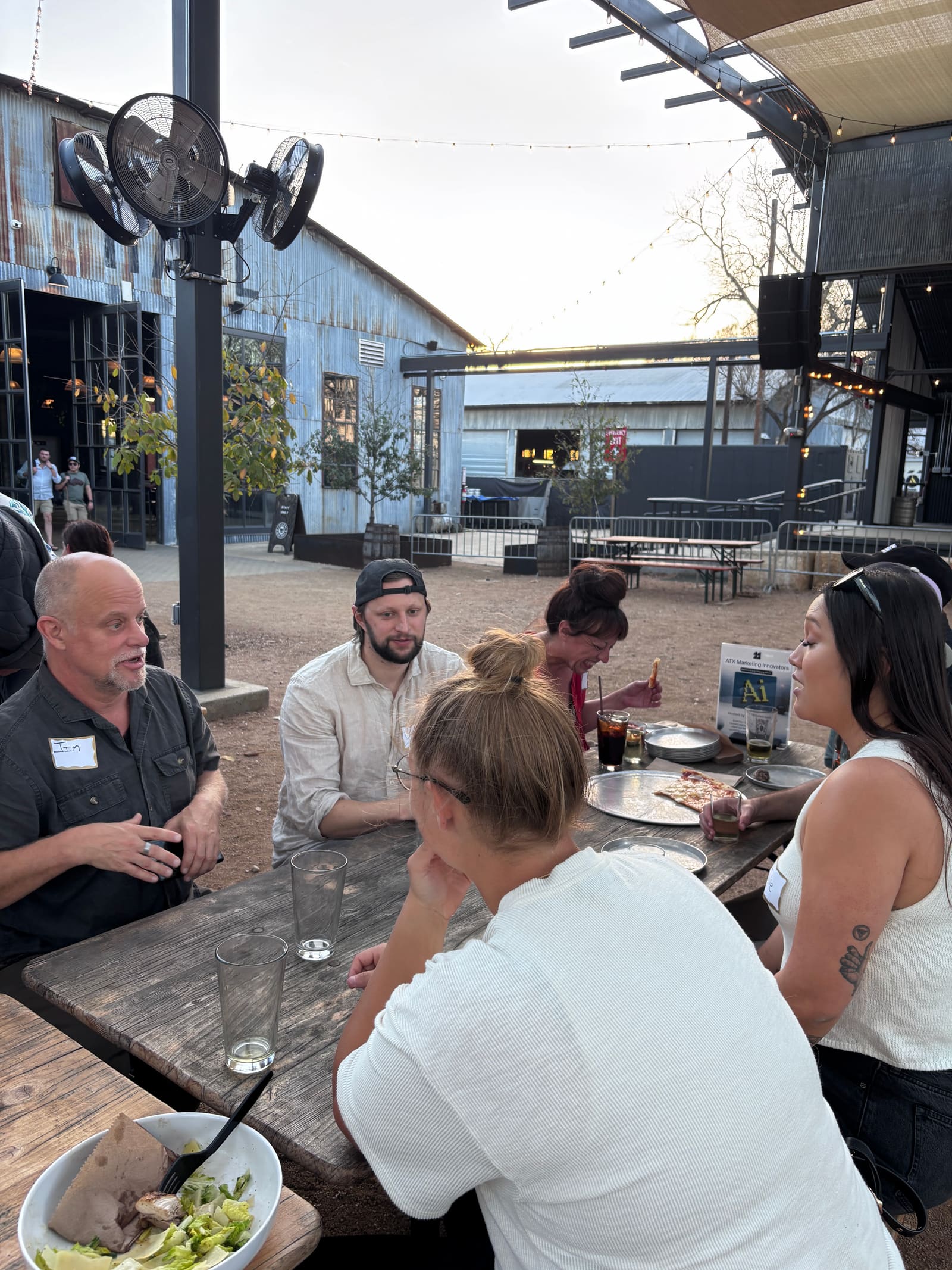 Community members networking at a recent gathering